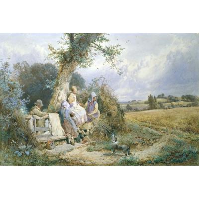 Myles Birket Foster – Young Gleaners Resting